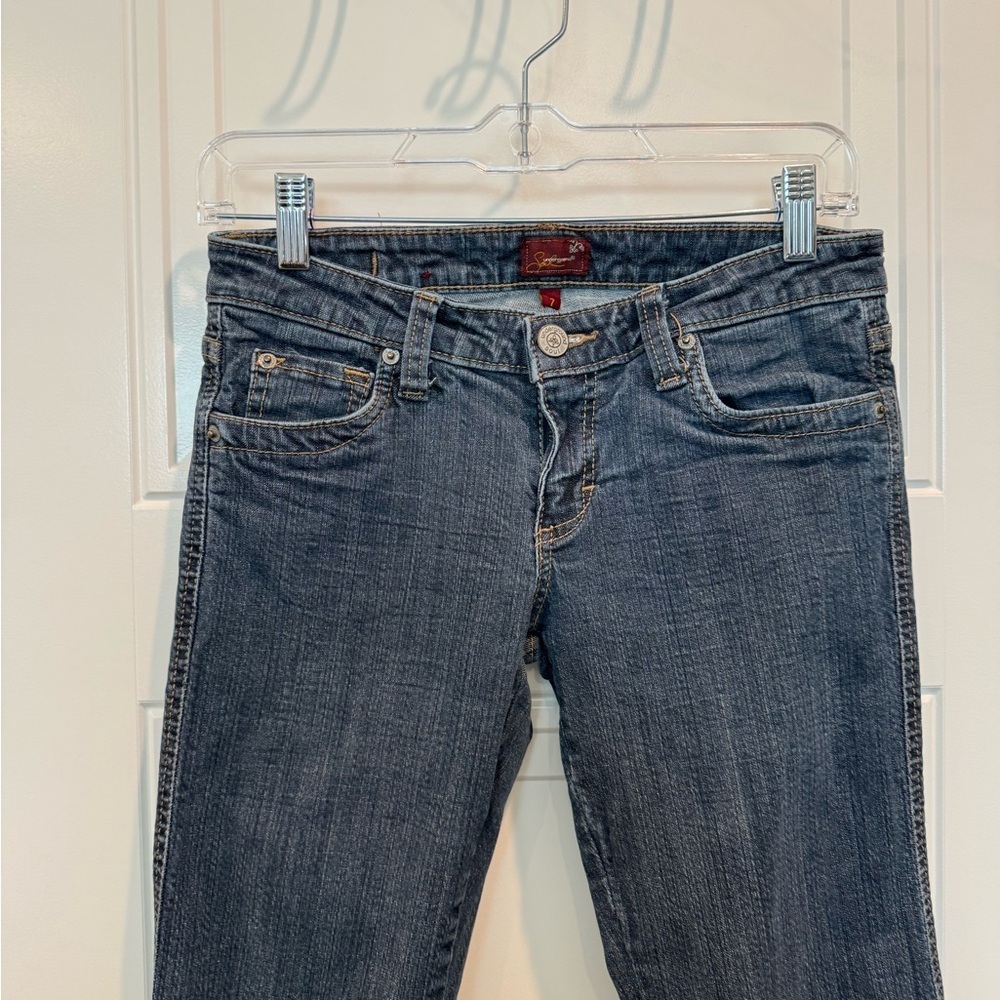 Junior’s 's Bootcut Jeans in Dark Indigo - Picture 4 of 6